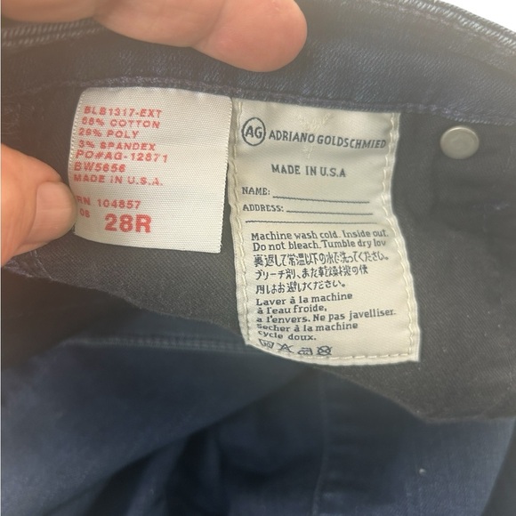 AG Adriano Goldschmied The Ballad Slim Boot SZ 28R Blue Midrise Western Straight - Picture 4 of 15